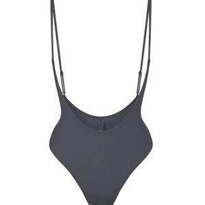 SKIMS Dark Gray Women Swim One Piece